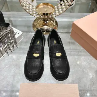 MIUMIU flat coin loafers are worth recommending