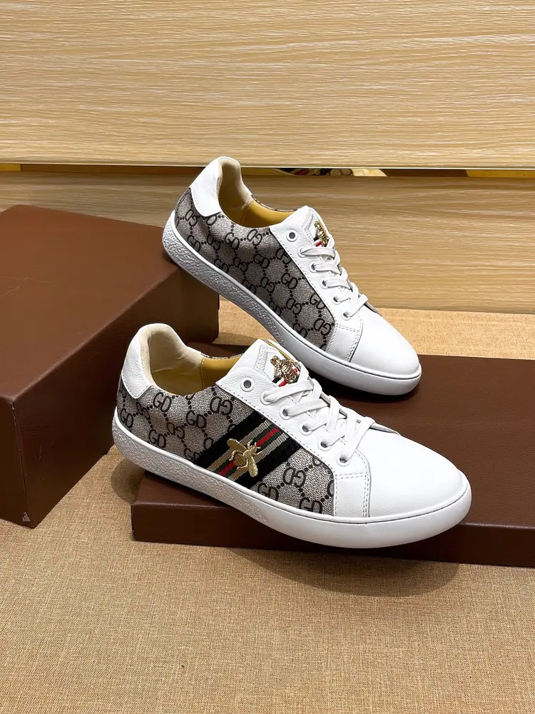 Gucci business casual white shoes