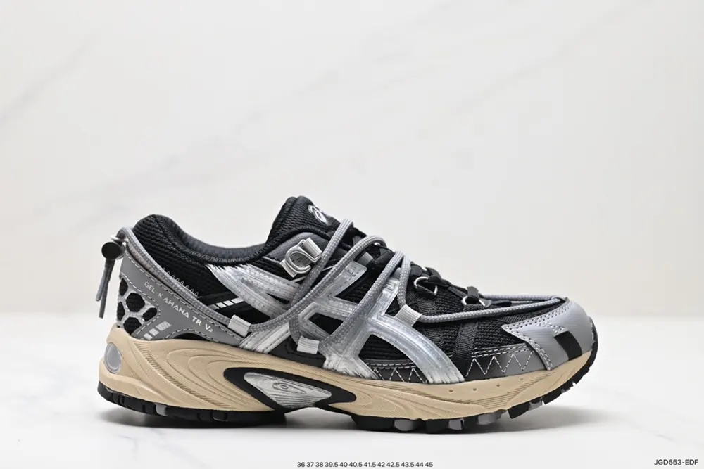 ASICS/Asics #Breathable mesh upper with some synthetic leather material#Using the new AHAR+
