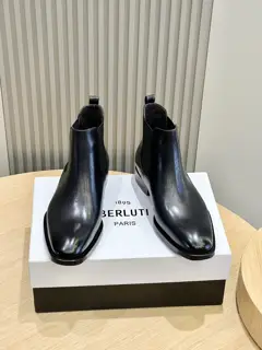 Berluti Cursive Galet Chelsea for Men Shoes