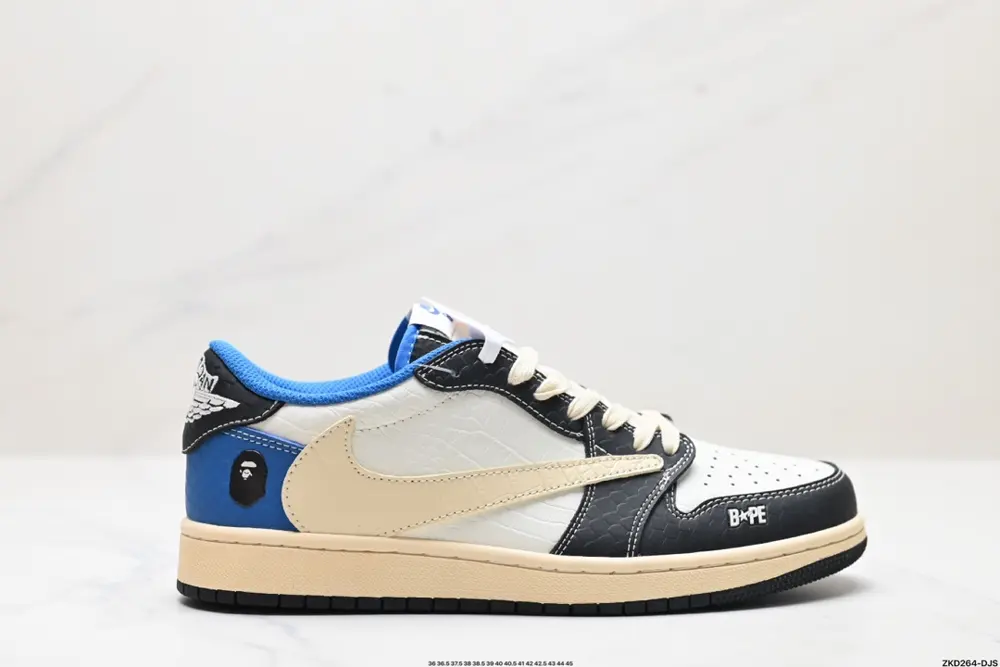Nike AJ1 reverse hook Travis Scott x Air Jordan 1 “Reverse Mocha” AJ1 Joe 1 TS Lightning XZ2828-001