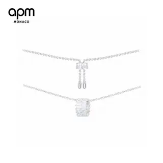 Apm monaco Lucky Series Small Waist Necklace Super Sparkling Ring Sweater Lock Couple
