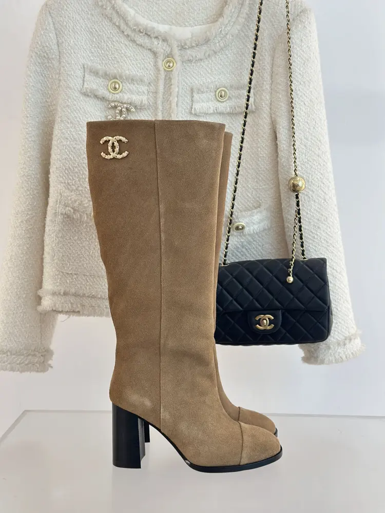 Chanel Double C Block Heel Boots Series