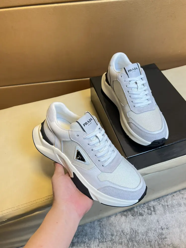 Prada modern style sports shoes. A must-have casual shoe for trendy men Original brand