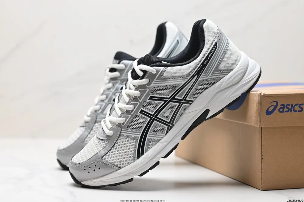 Asics/Asics breathable mesh upper with some synthetic leather material 10118937-103
