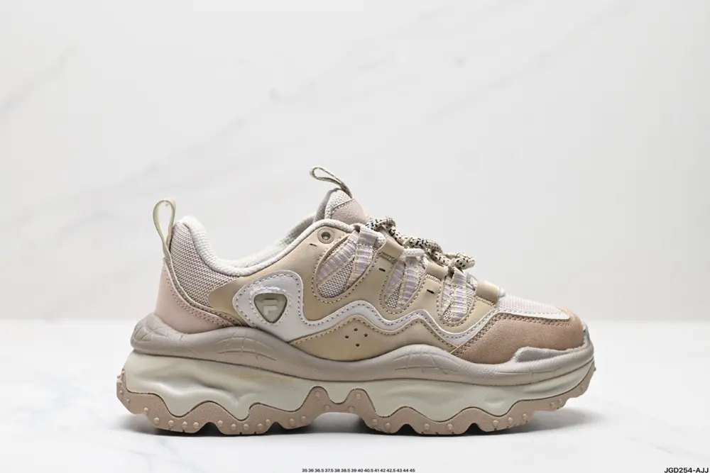 FILA men’s and women’s shoes lava shoes dad shoes leather sneakers 2024 winter new style T12W341109FPT