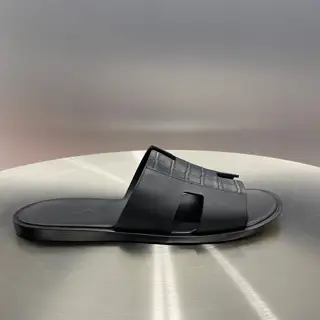 Hermès Classic H Slippers ~ High-end men’s sandals• beach shoes slippers ~ counter