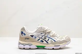ASICS breathable mesh upper with some synthetic leather material uses the new AHAR+ rubber 1202A441-250