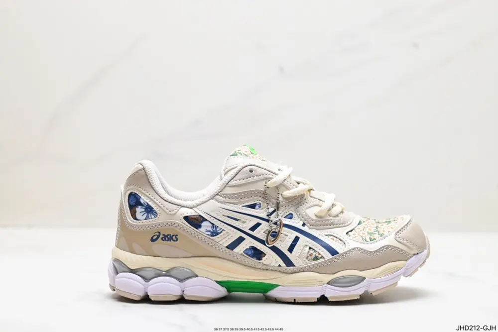 ASICS breathable mesh upper with some synthetic leather material uses the new AHAR+ rubber 1202A441-250