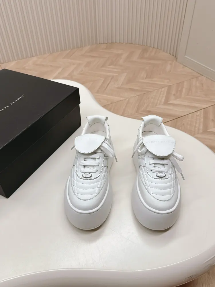 Giuseppe Zanotti new thick-soled white shoes casual sneakers