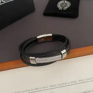 Chrome Hearts Classic Leather Bracelet