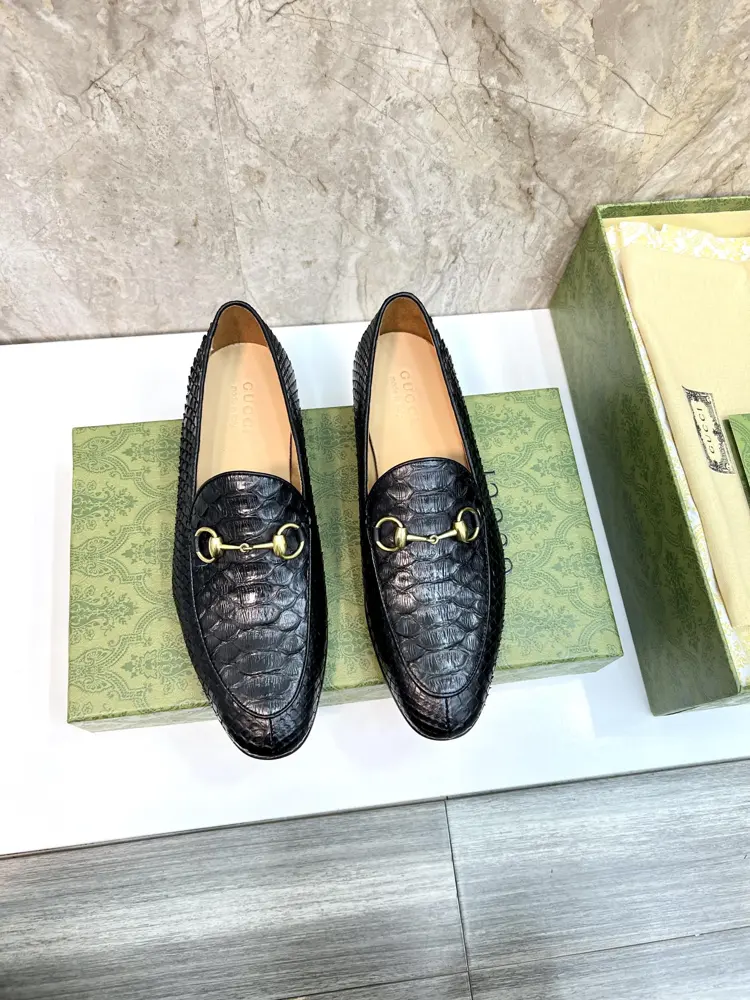 Gucci Jordaan series men’s horsebit loafers
