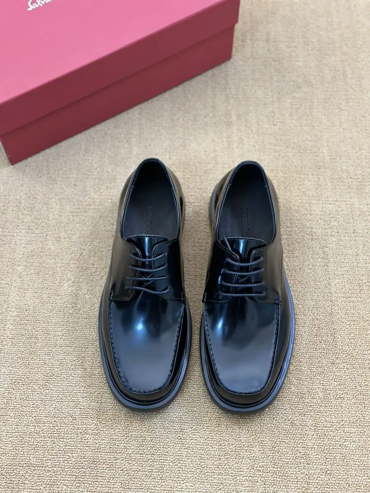 Salvatore Ferragamo Height-enhancing Leather Shoes