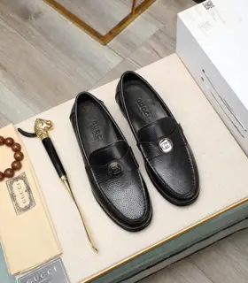 Gucci formal leather shoes Italy imported cowhide + top imported water-dyed cowhide lining