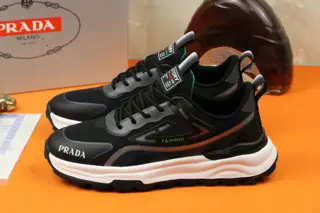 Prada Italian men’s shoes are featured on the cover of the quarterly fashion magazine