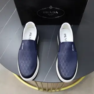 Prada sneakers. Material: original brand cloth with soft sheepskin lining