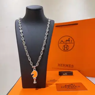 Really heart-moving HERMES necklace Pig nose H necklace series jewelry Imported materials