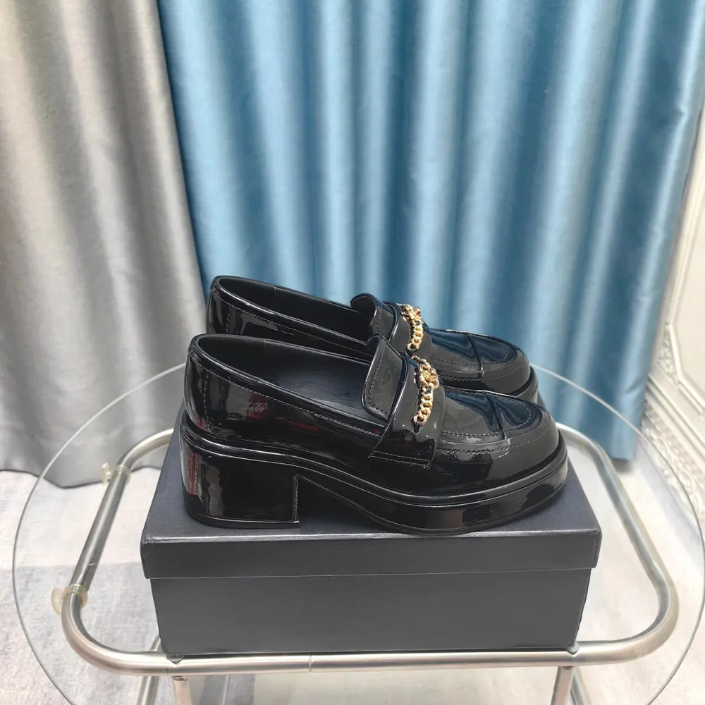 Chanel Double C Chain Thick-soled Loafers