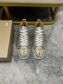 Christian Louboutin couple casual sneakers Exclusive hot model release Active latex pads