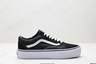 Vans Old Skool Platform Black White Mesh Fabric Lightweight Wear-resistant Wrapping VNOA3B3UY28