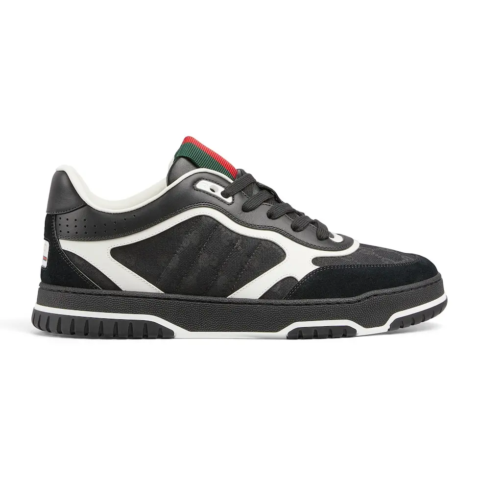Gucci Re-Web series Men’s webbing leather sneakers