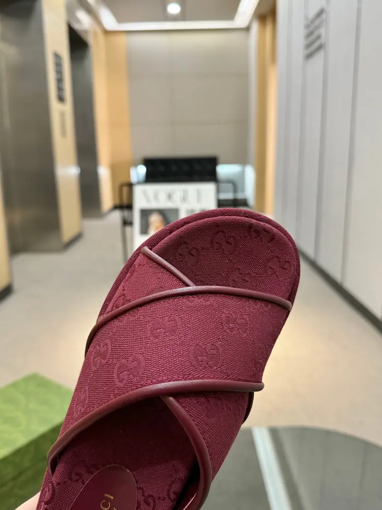 Gucci’s latest limited edition thick-soled slippers