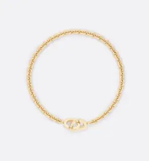 Dior/Dior necklace uses gold as the main color