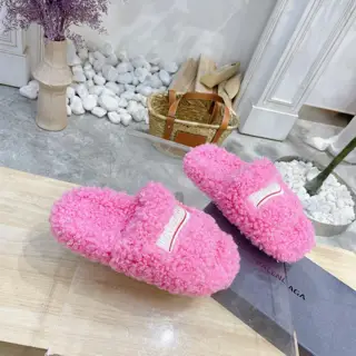 Balenciaga autumn and winter trendy wool slippers
