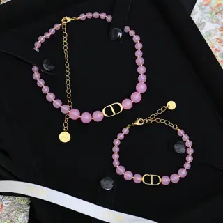 Dior CD Candy Pearl Set Necklace
