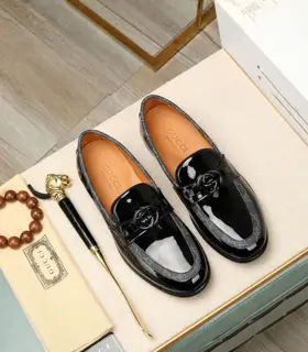 Gucci formal leather shoes Italy imported cowhide + top imported water-dyed cowhide lining
