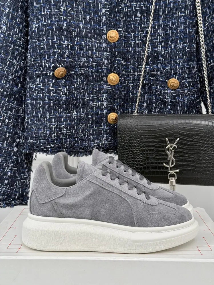 McQueen couple’s Dexter casual sports white shoes