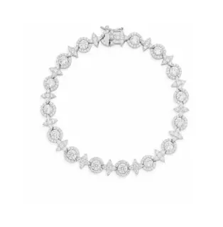 Apm monaco six-pointed star circle pavé bracelet personalized high-end couple hand jewelry