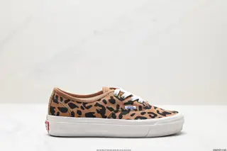 Vans Vault OG LX Leopard Gray High-end Branch Vulcanized Canvas Low-top Casual Sneakers