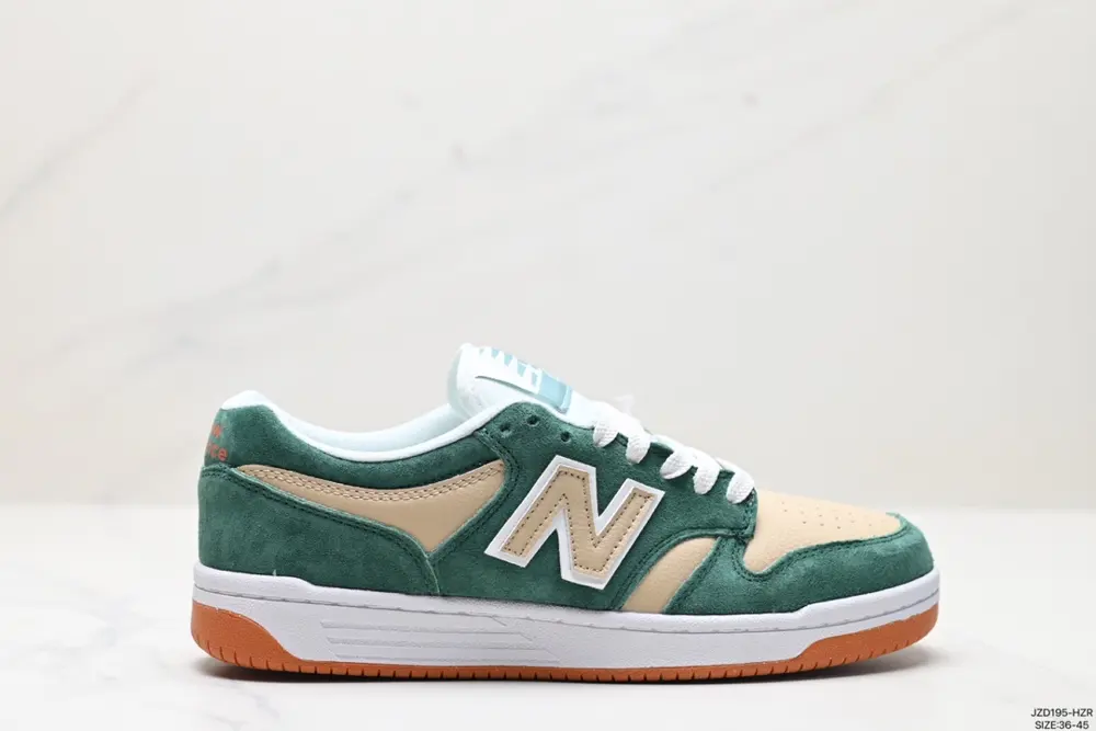New Balance NB480 series shock-absorbing and wear-resistant low-top lace-up casual sneakers BB480LEO