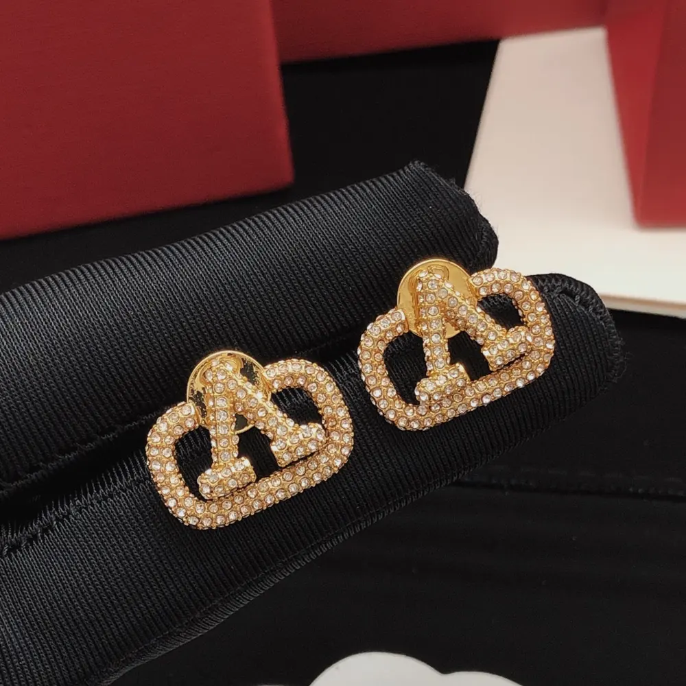 Valentino earrings with diamonds