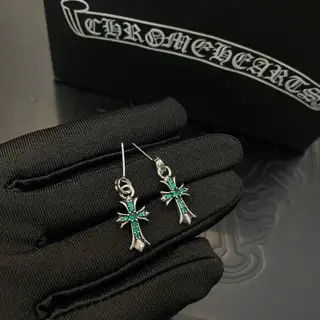 Chrome Hearts classic vintage cross earrings