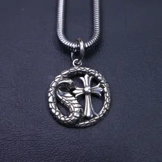 Chrome Hearts Cross Heart Necklace