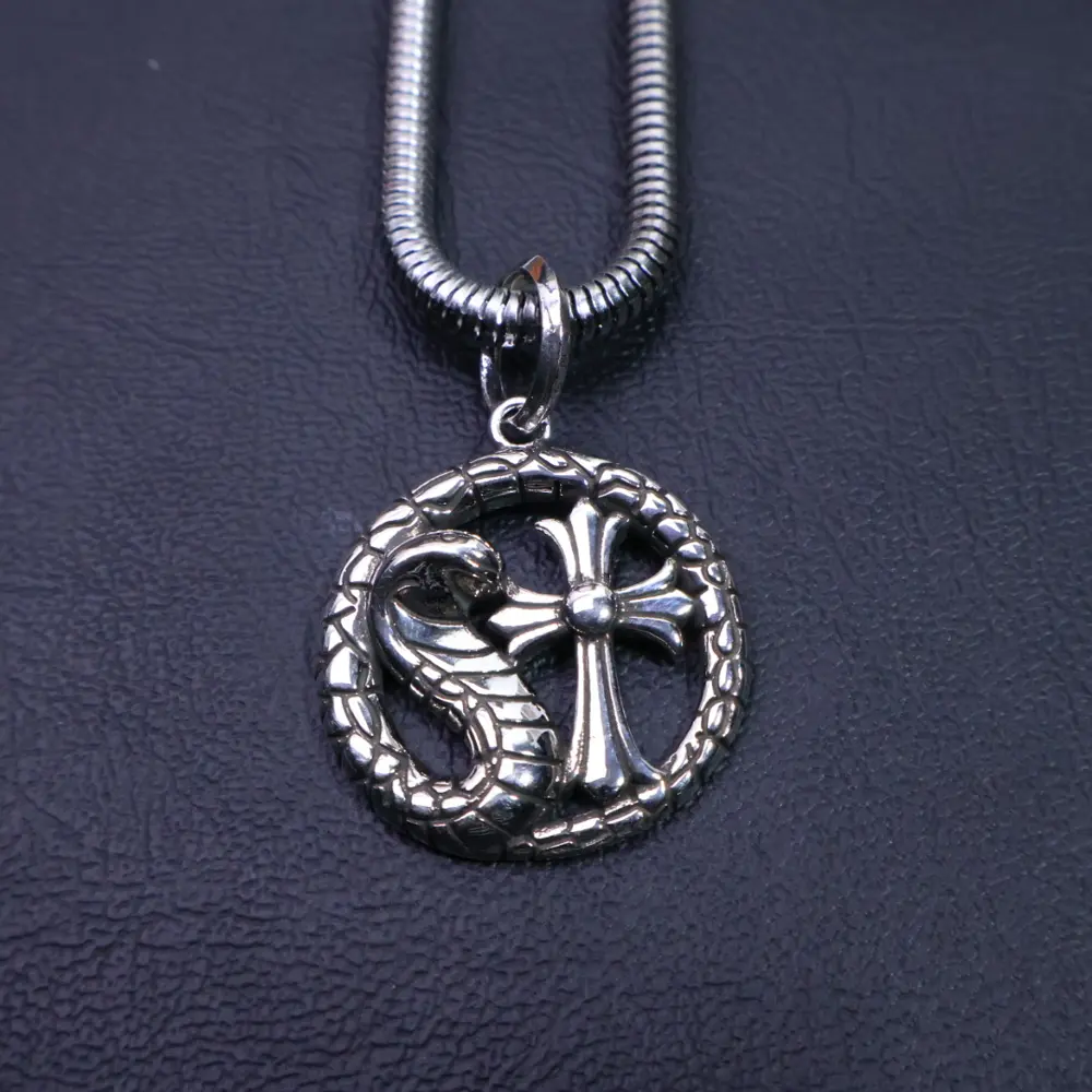 Chrome Hearts Cross Heart Necklace