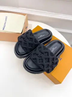 Louis Vuitton’s latest embossed slippers