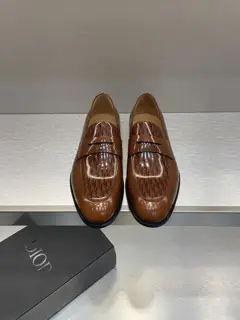 Dior men’s leather loafers with large soles