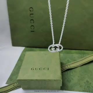 Gucci Double G Side Necklace Three-dimensional Square G Necklace