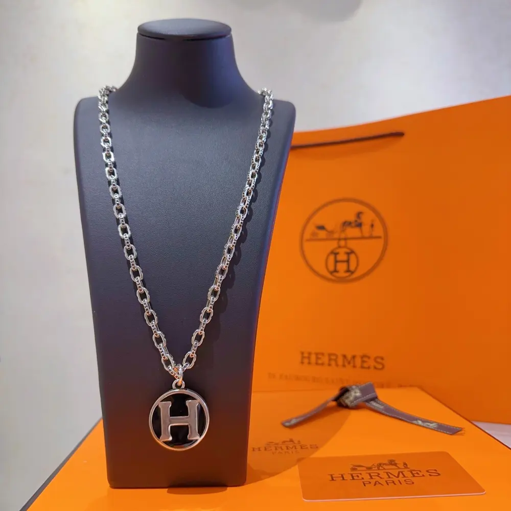HERMES necklace H series jewelry imported and customized. High-end chain classic match new