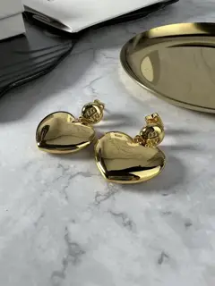 Balenciaga heart earrings