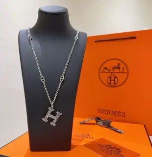 HERMES Necklace Pig Nose Necklace Series Jewelry Imported Customization. High-end Chain
