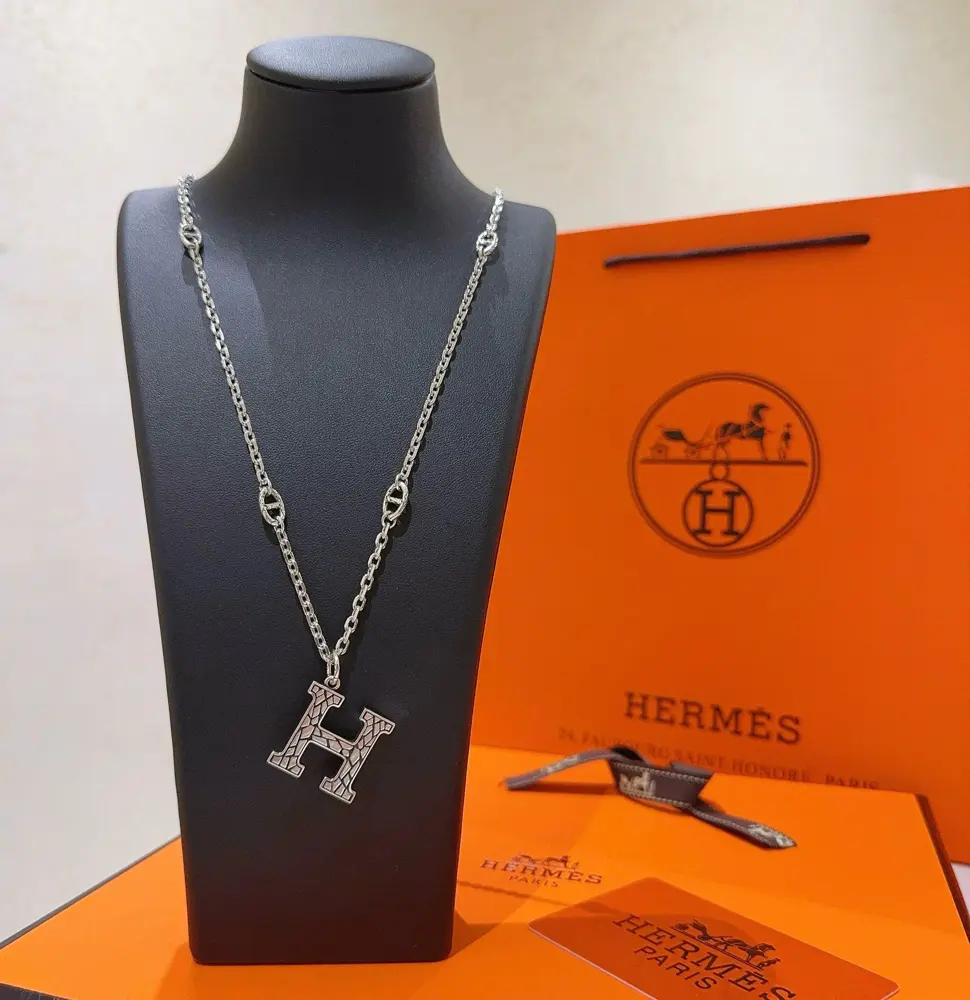 HERMES Necklace Pig Nose Necklace Series Jewelry Imported Customization. High-end Chain
