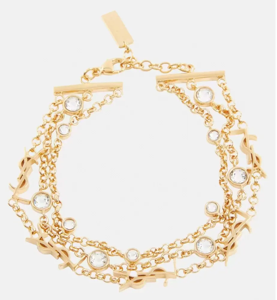Yves Saint Laurent letter earrings