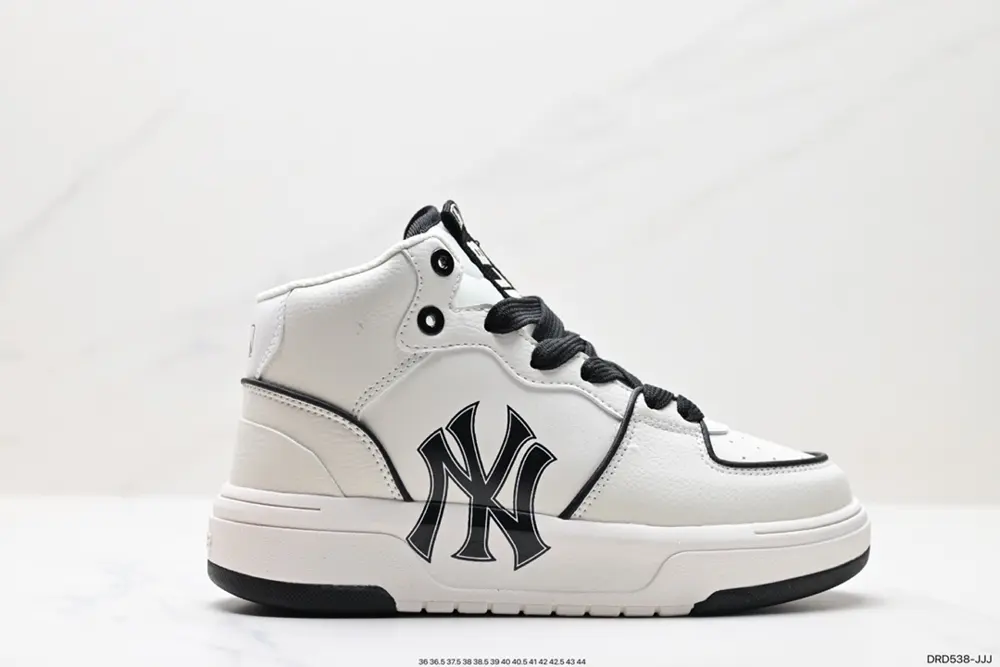 MLB high-top sneakers for men and women 2023 new NY thick-soled retro sneakers lightweight