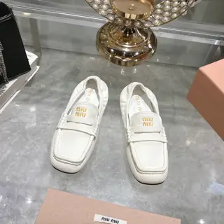 Miu Miu Miu new slip-on Mary Jane ballet shoes·high-heeled shoes