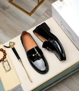 Gucci formal leather shoes Italy imported cowhide + top imported water-dyed cowhide lining