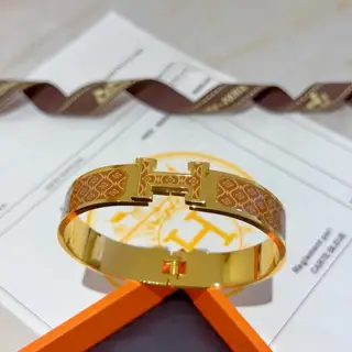 Hermes bracelet v gold original custom Hermes bracelet enamel craftsmanship is too